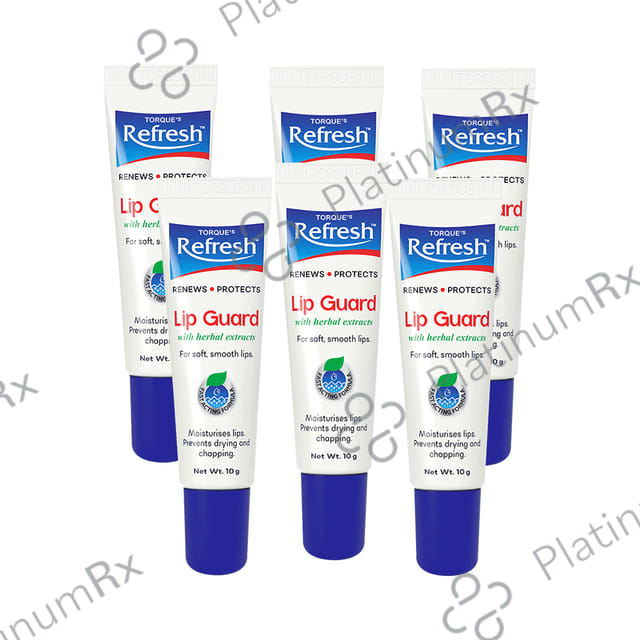 Refresh Lip Guard with Herbal Extracts (10gm Each) 6 Tubes