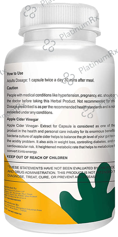 Goodlife Nutrition Apple Cider Vinegar Capsule
