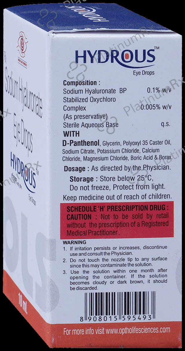 Hydrous Eye Drop