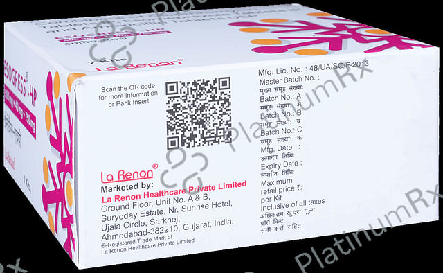 Esogress HP Combipack 750/500/40mg Tablet 1s
