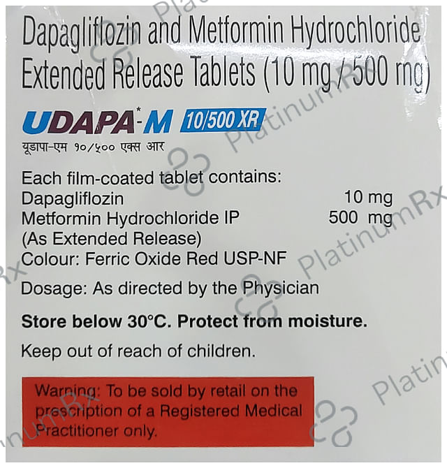 Udapa M 10/500mg Tablet XR 10s
