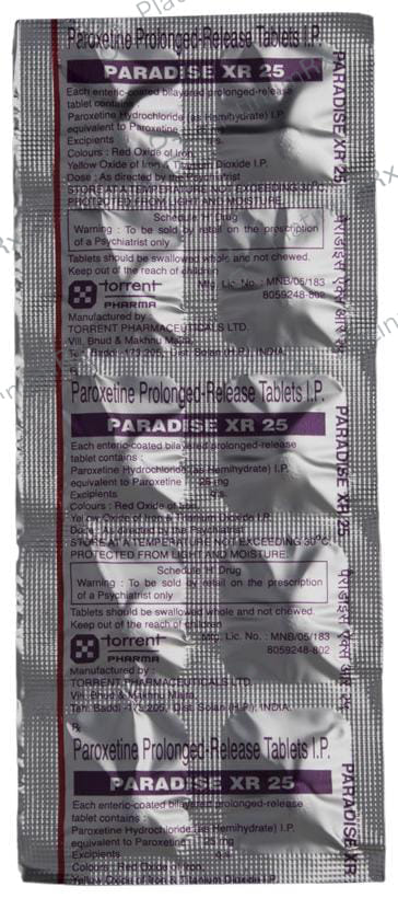 Paradise XR 25mg Tablet 10s