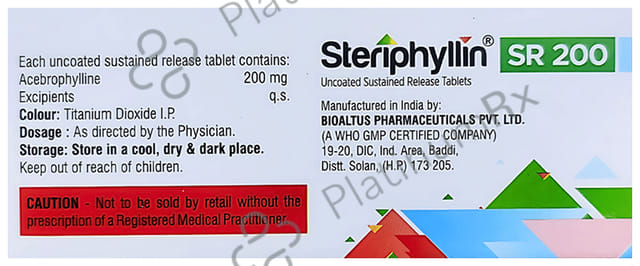 Steriphyllin SR 200mg Tablet 10s