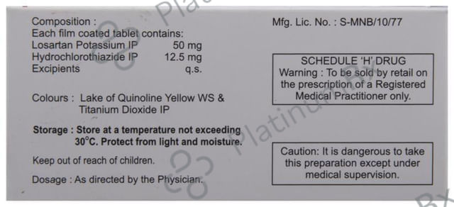 Losakind H 12.5/50mg Tablet 10s