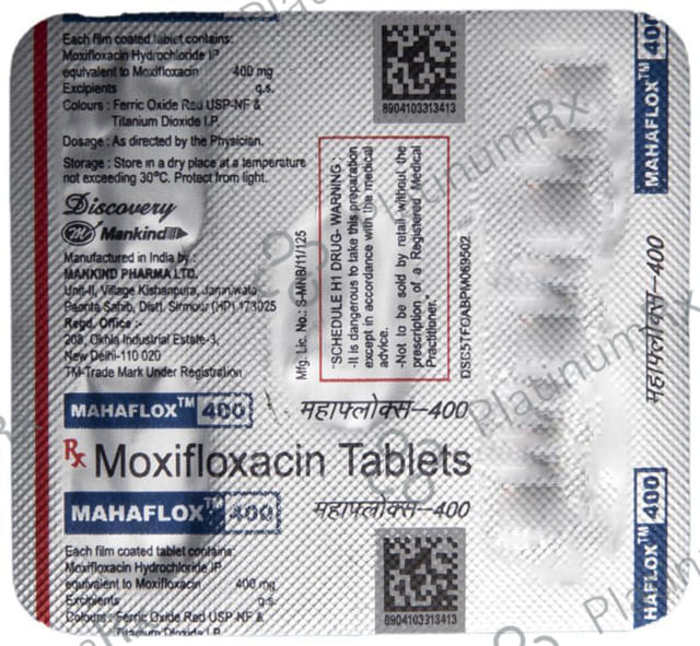 Mahaflox 400mg Tablet 5s