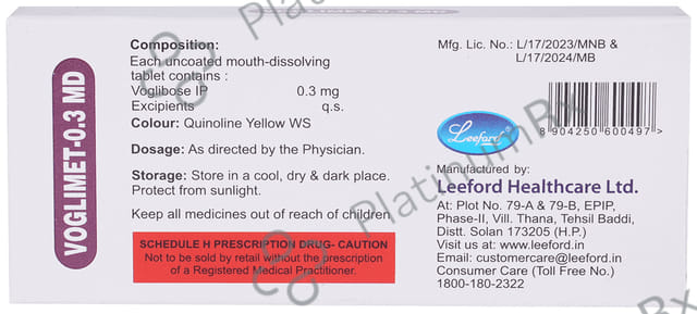 Voglimet 0.3mg Tablet MD