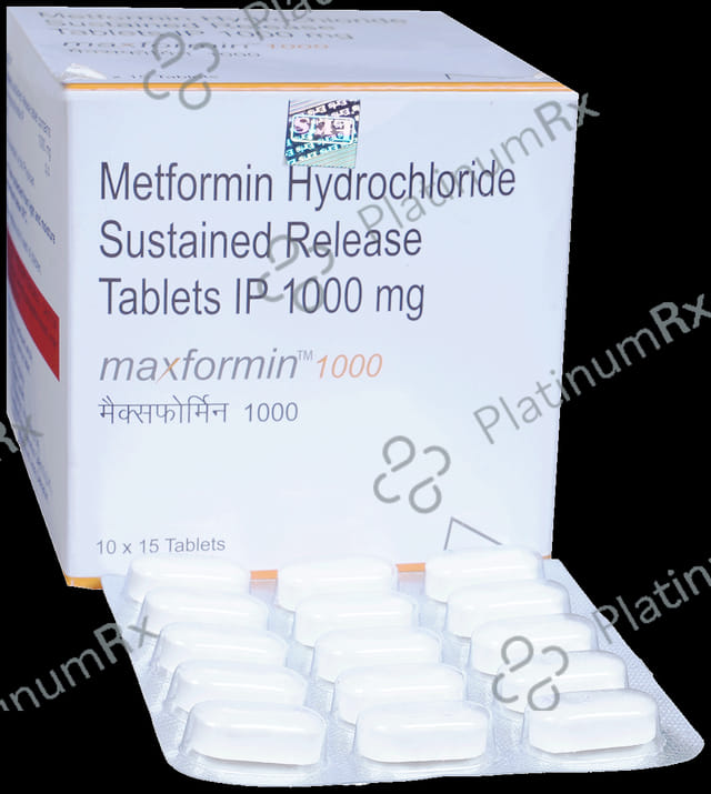 Maxformin SR 1000mg Tablet 15s