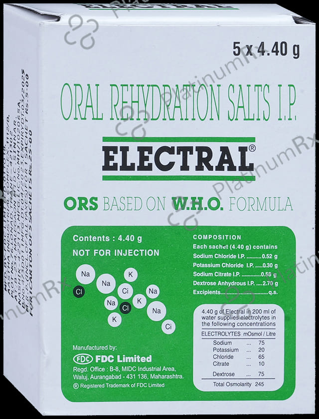 Electral ORS Regular Flavour Powder 4.4gm