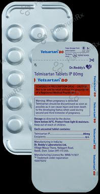 Telsartan 80mg Tablet 14s