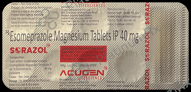 Sorazol 40mg Tablet 10s