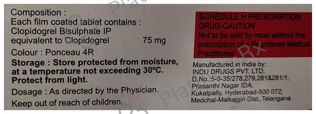 Clopikind 75mg Tablet 10s