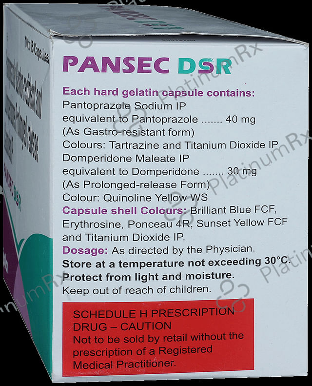 Pansec DSR 30/40mg Capsule PR 15s