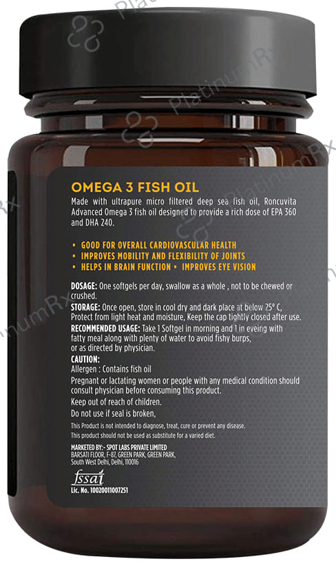 Roncuvita Advanced Omega 3 Softgel 60s