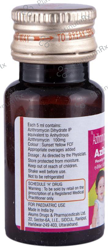 Azibact 100mg Readymix Oral Suspension 15ml