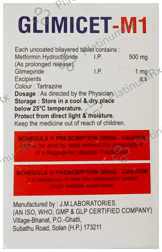 Glimicet-M 1 Tablet PR