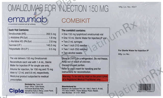 Emzumab 150mg Injection 5ml
