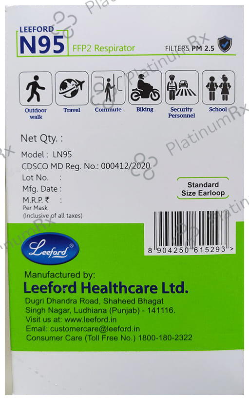 Leeford N95 FFP2 Respirator Protective Mask