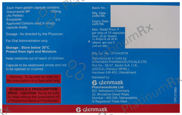 Candipraz 100mg Capsule 10s