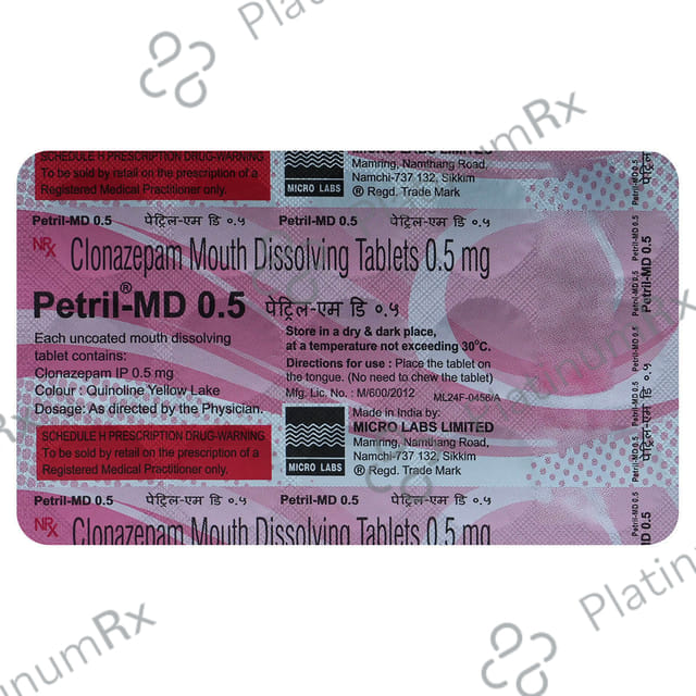 Petril-MD 0.5 Tablet 15 Tablet MD
