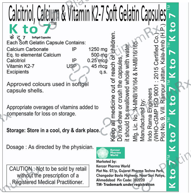 K to 7 Softgel Capsule