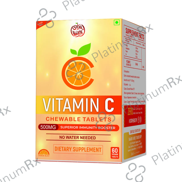 iStayHealthy Vitamin C 500mg Immunity Booster Chewable Tablet 60s