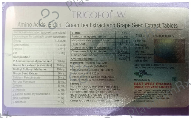 Tricofol W Tablet 10s
