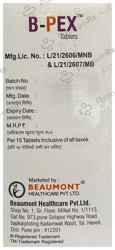 B Pex Tablet 10s