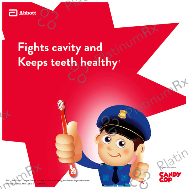 Candy Cop Foaming Fluoridated Bubblegum Flavour Toothpaste 70gm
