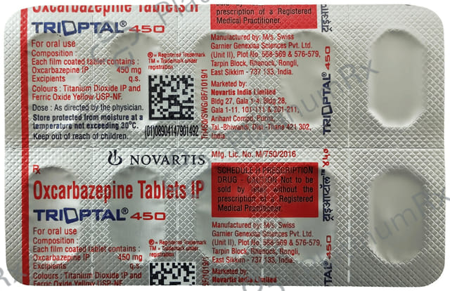 Trioptal FCT 450mg Tablet 10s