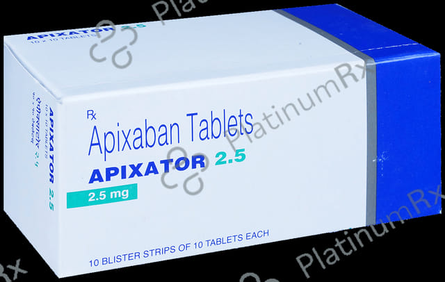 Apixator 2.5mg Tablet 10s