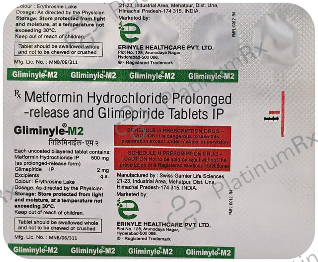 Gliminyle M2 Tablet PR 15s