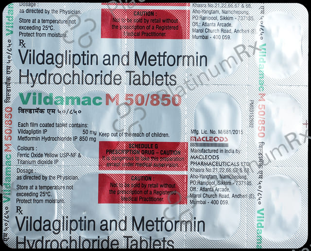 Vildamac M 850/50mg Tablet 15s