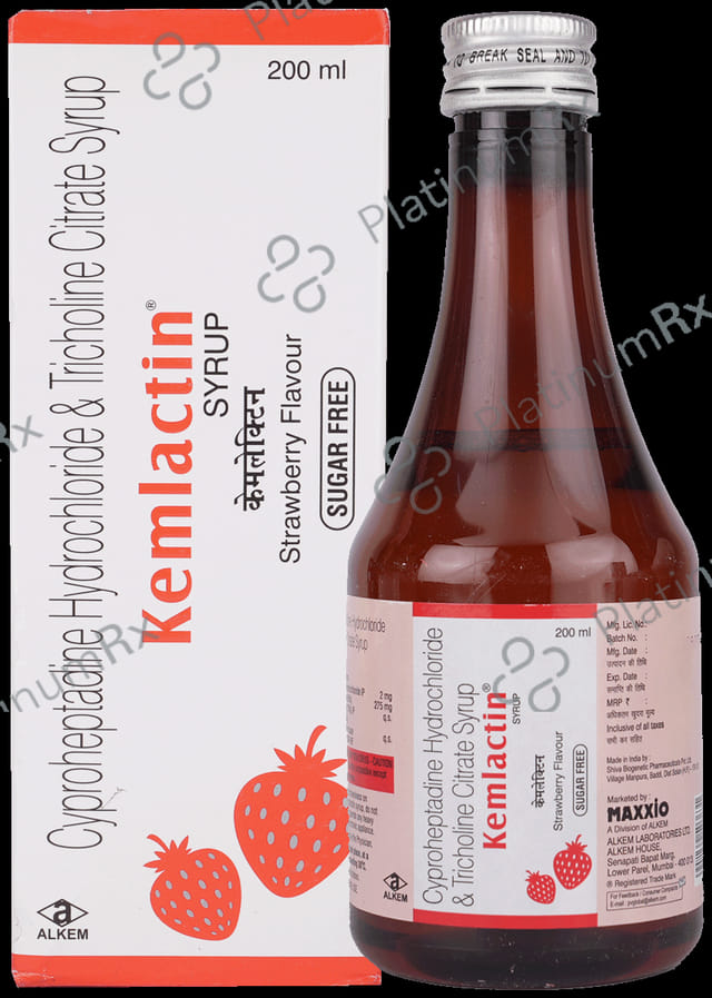 Kemlactin Syrup Strawberry Sugar Free