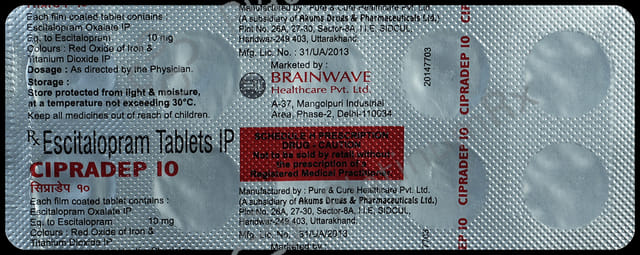 Cipradep 10 Tablet