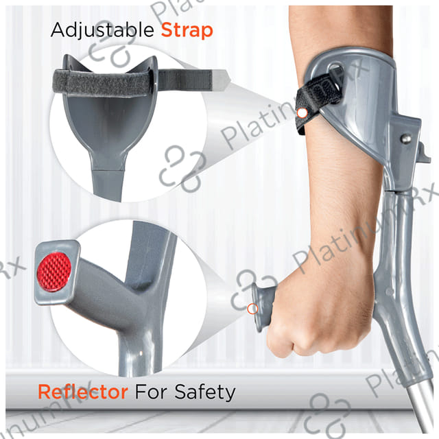 Vissco 0904Q Astra Max Elbow Quadripod Base Crutch Universal