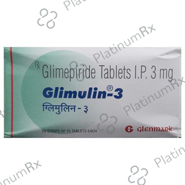 Glimulin 3mg Tablet 15s