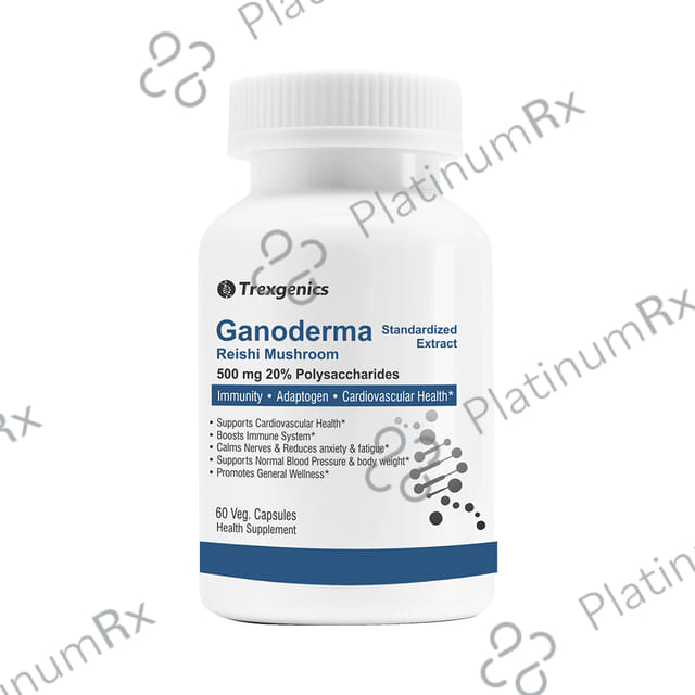 Trexgenics Ganoderma Reishi Mushroom 500mg Veg. Capsules