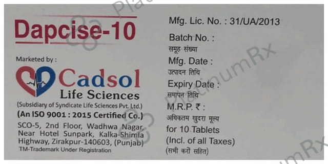 Dapcise 10 Tablet