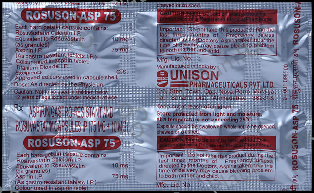 Rosuson ASP 10mg/75mg Capsule