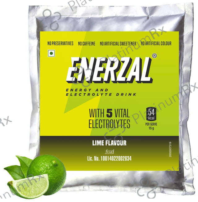 Enerzal Energy & Electrolyte Drink Lime Flavour Powder 1kg