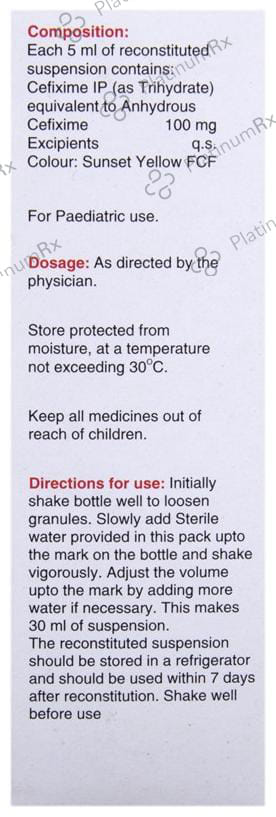 Milixim 100mg DS Dry Syrup 30ml