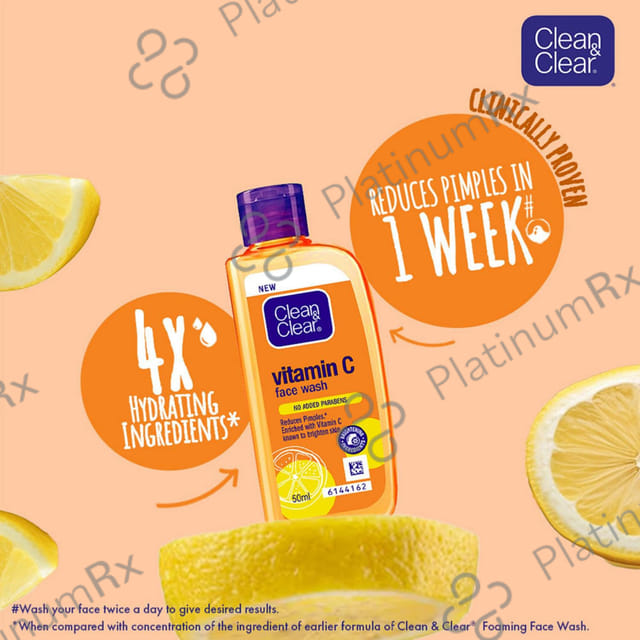 Clean & Clear Vitamin C Face Wash 50ml