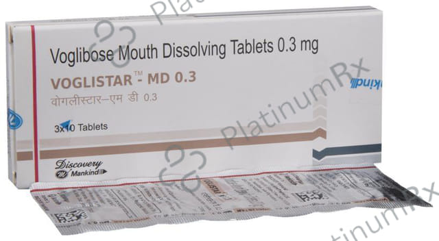 Voglistar MD 0.3mg Tablet 10s