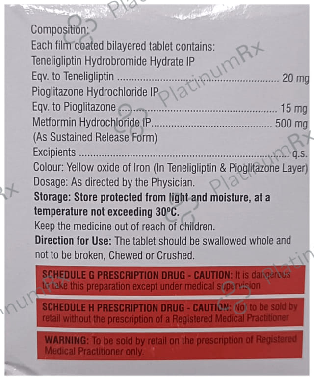 Tendia MP 500/15/20mg Tablet SR 10s