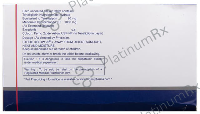 Tenzulix M 1000 Tablet ER 10 Tablet ER