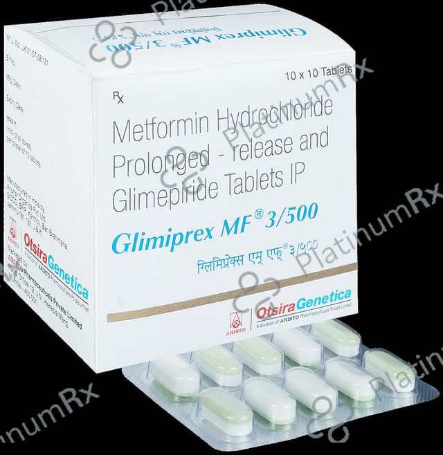 Glimiprex MF 3mg/500mg Tablet PR 10s