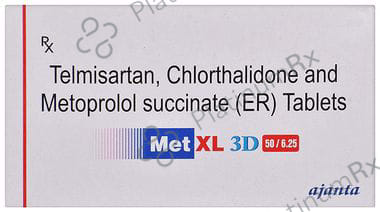 Met XL 3D 50/6.25/40mg Tablet ER 10s