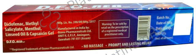 Dfo Red Gel 30gm