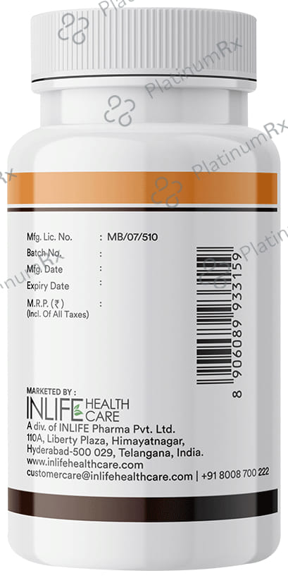 Inlife Vitamin D3 60000IU Cholecalciferol Chewable Tablet 40s