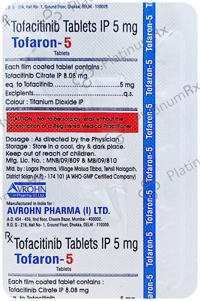 Tofaron 5mg Tablet
